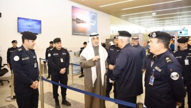 فهد اليوسف تفقّد مطارات T1 وT4 وT5: رفع مستوى الجاهزية الأمنية للتعامل مع أي خلل