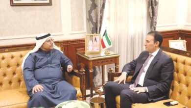 المطيري والعسومي بحثا مستجدات الأوضاع على الساحة العربية